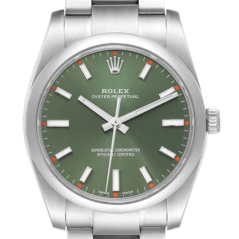 rolex green face oyster perpetual